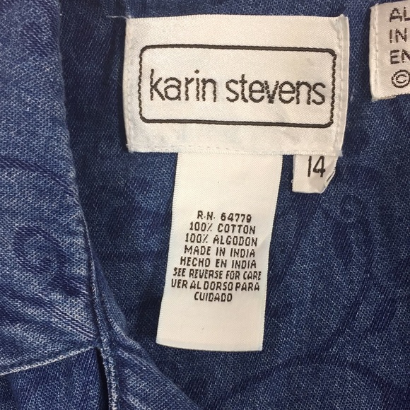 Karin Stevens Button Front Short Sleeve Dress - Picture 8 of 9